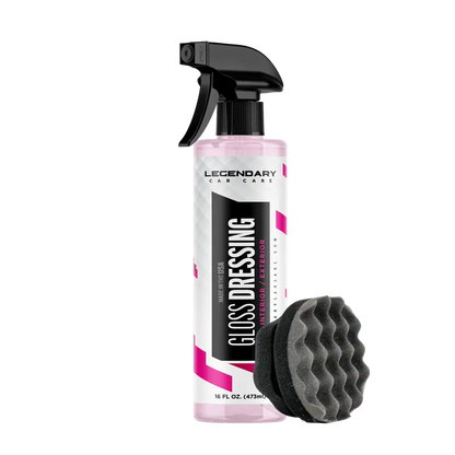 Water-Based Gloss Dressing & Tire Shine Spray for All Trims | 2 Pack per Set